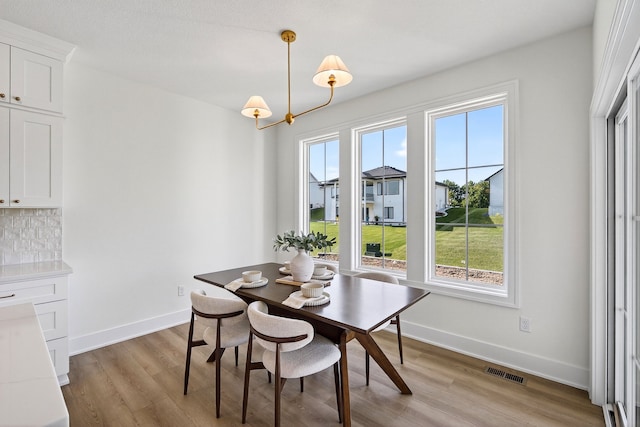 1284 NW 29th Ct, Grimes, IA 50111 - dining space with light wood-style flooring, plenty of natural light, and a chandelier