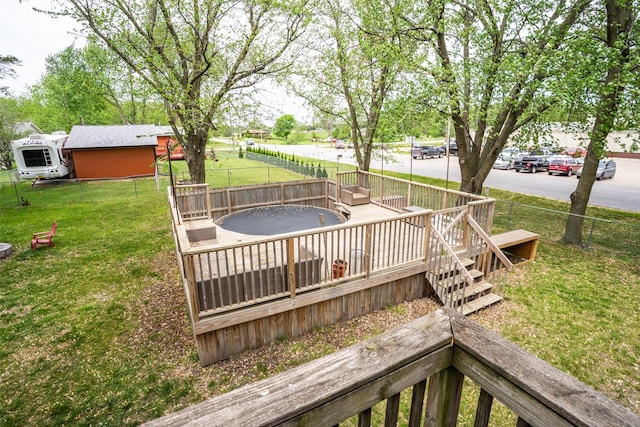 200 Space Ave SW, Mitchellville, IA 50169 - view of wooden terrace