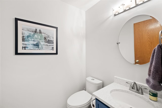 317 59th St, West Des Moines, IA 50266 - bathroom with vanity and toilet