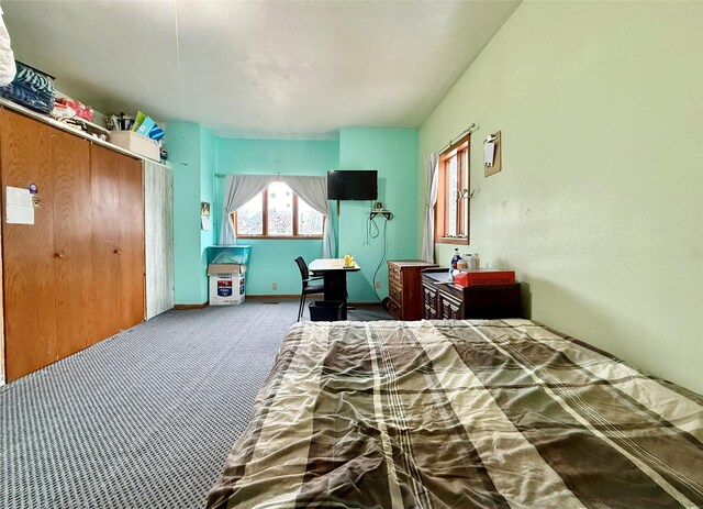 603 E Church St, Marshalltown, IA 50158 - bedroom with carpet flooring and baseboards