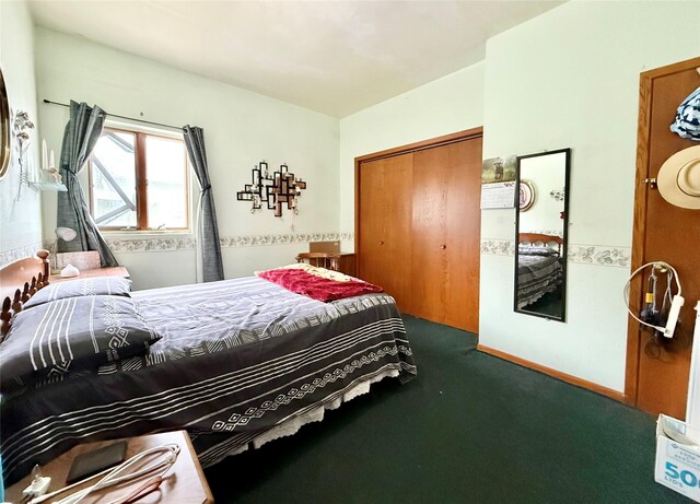 603 E Church St, Marshalltown, IA 50158 - bedroom featuring carpet flooring and a closet