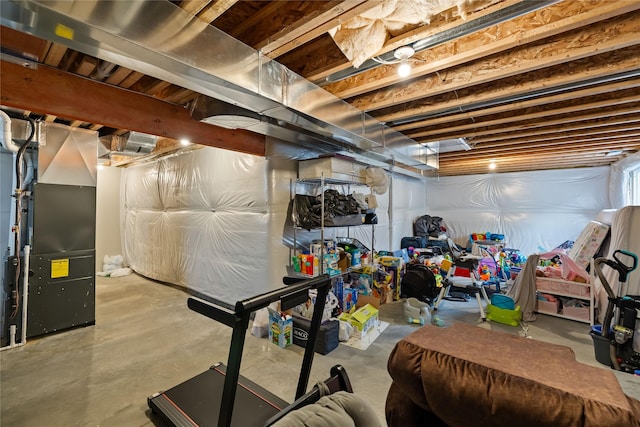 17127 Blue Sage Ln, Urbandale, IA 50323 - unfinished basement with heating unit