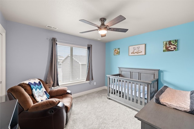 17127 Blue Sage Ln, Urbandale, IA 50323 - bedroom featuring carpet floors, baseboards, and a ceiling fan
