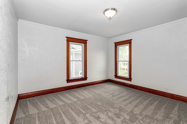 301 N 4th St, Marshalltown, IA 50158 - unfurnished room featuring healthy amount of natural light, carpet flooring, crown molding, and a textured wall