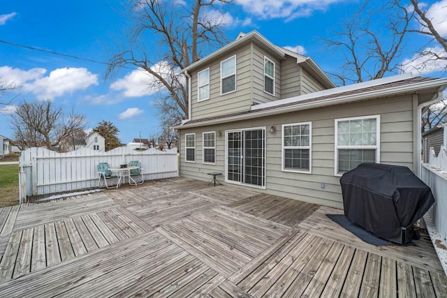 308 Pine St, Williams, IA 50271 - deck with a grill and fence
