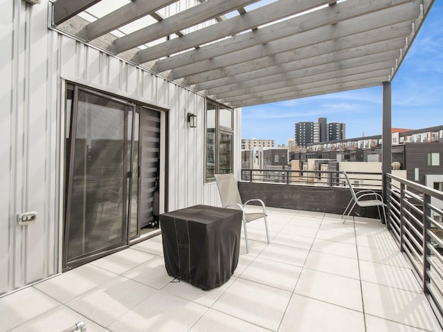 804 E 2nd St, Des Moines, IA 50309 - balcony featuring a pergola and a view of city