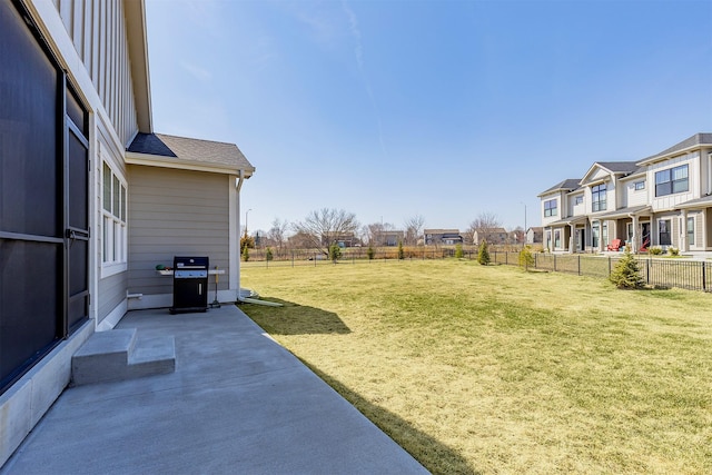 2426 SW Vineyard Ln, Ankeny, IA 50023 - view of yard featuring a residential view, a patio area, and a fenced backyard