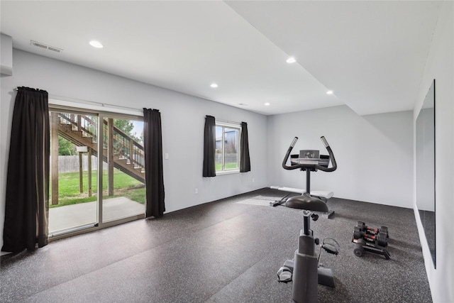 250 NE Fox Run Trl, Waukee, IA 50263 - workout room featuring recessed lighting