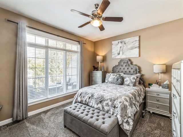 1417 NW 141st St Unit 17, Clive, IA 50325 - carpeted bedroom with baseboards and a ceiling fan