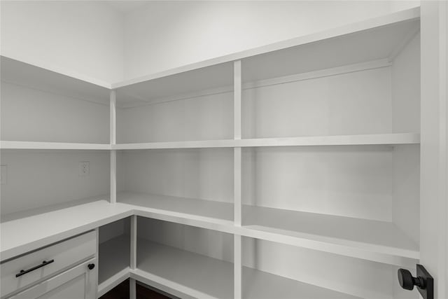 view of storage area