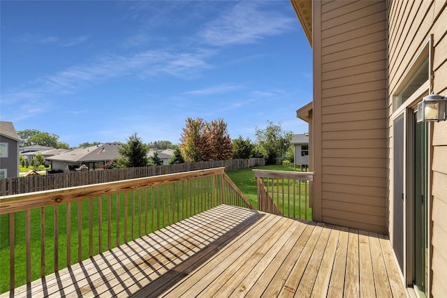 3555 NW 164th St, Clive, IA 50325 - deck featuring a fenced backyard and a residential view