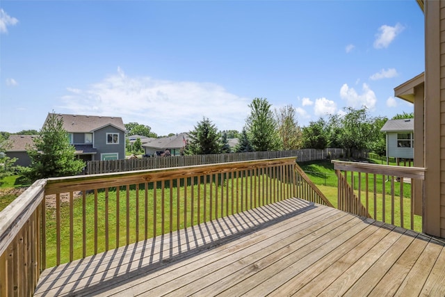 3555 NW 164th St, Clive, IA 50325 - deck with a fenced backyard and a residential view