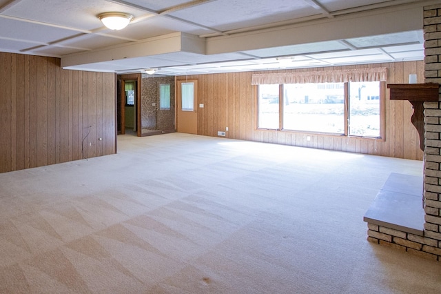 1412 Country Club Dr, Pella, IA 50219 - unfurnished room with carpet flooring and wooden walls