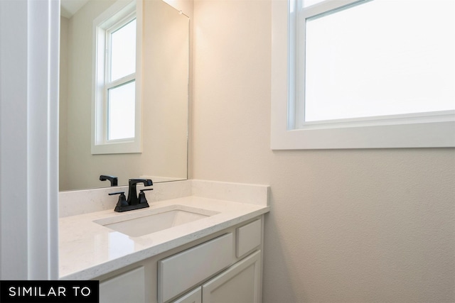 bathroom with vanity