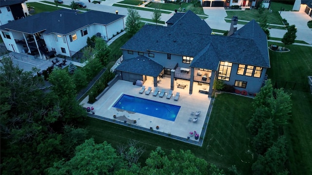 740 Century Cir, Waukee, IA 50263 - view from above of property with a pool area
