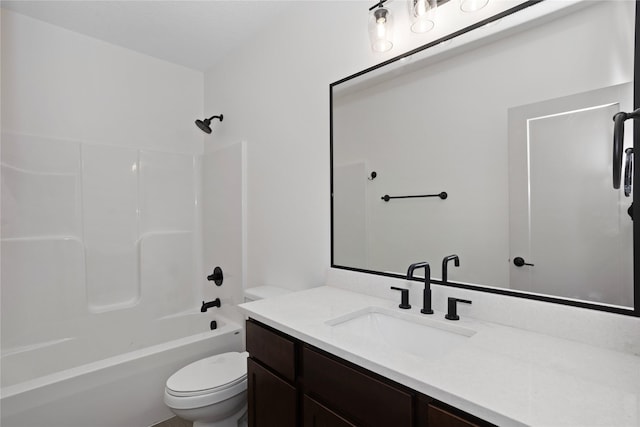 5027 NE Seneca Dr, Ankeny, IA 50021 - bathroom featuring vanity, toilet, and shower / bathtub combination