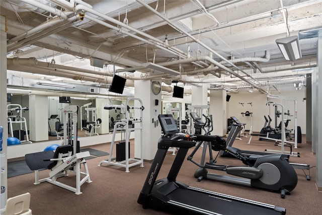 view of exercise room
