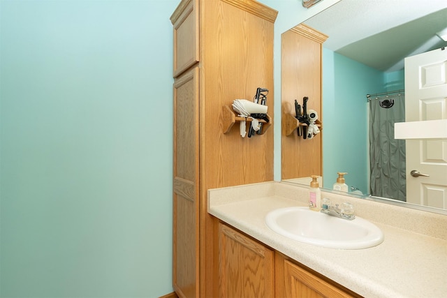 921 10th St SE, Altoona, IA 50009 - bathroom with vanity and a shower with curtain