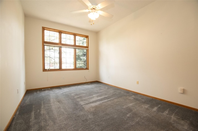 5925 Ep True Pkwy Unit 22, West Des Moines, IA 50266 - empty room with carpet, ceiling fan, and baseboards
