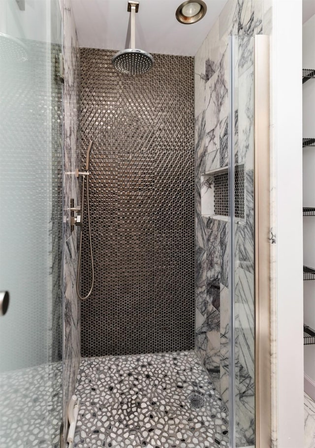 301 E Court Ave Unit 203, Des Moines, IA 50309 - bathroom with a marble finish shower