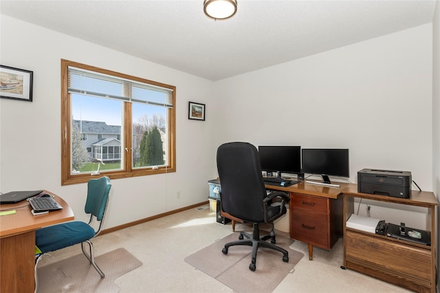 9040 Telford Cir, Johnston, IA 50131 - office featuring light carpet and baseboards