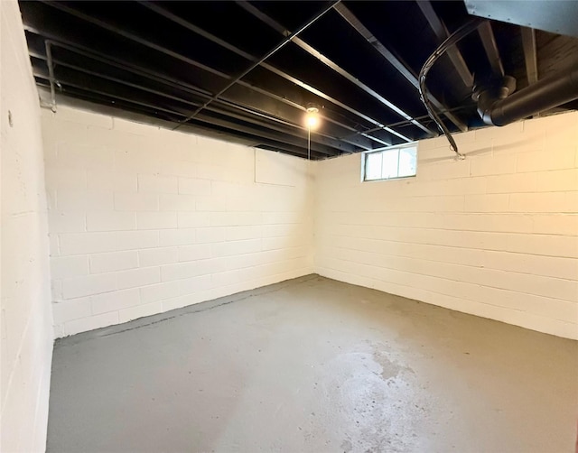 view of basement