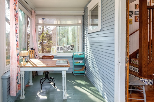 view of sunroom / solarium