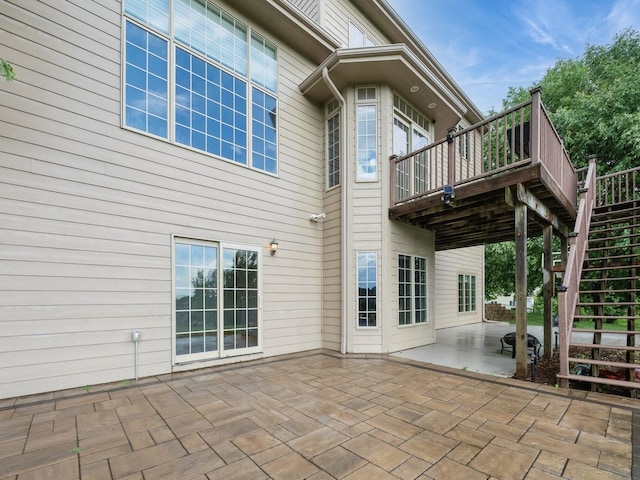 2705 147th St, Urbandale, IA 50323 - view of patio featuring stairs