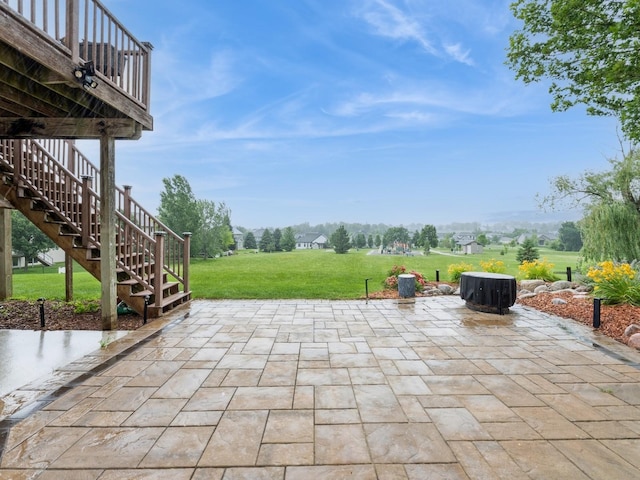 2705 147th St, Urbandale, IA 50323 - view of patio / terrace featuring stairway