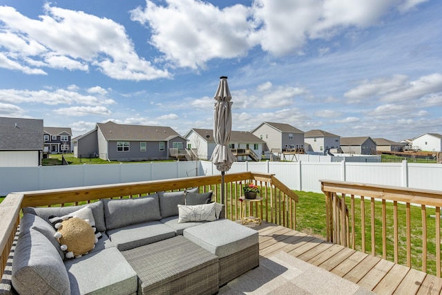 3121 NW 27th Cir, Ankeny, IA 50023 - deck with a residential view and an outdoor hangout area