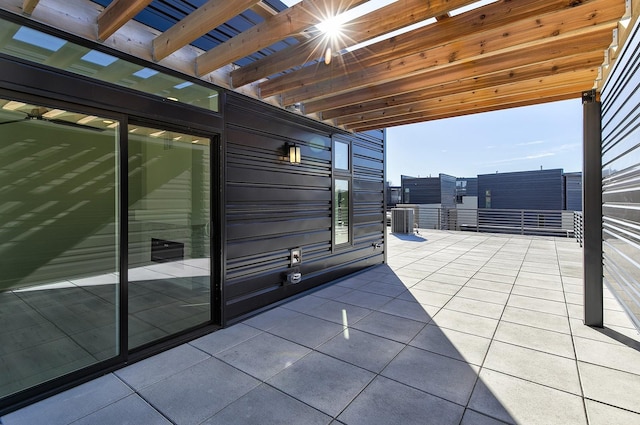 213 Maple St, Des Moines, IA 50309 - view of patio featuring a pergola and cooling unit