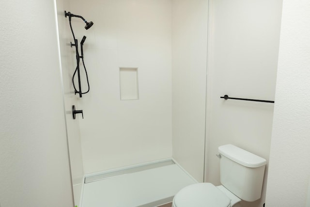 full bath with a shower and toilet
