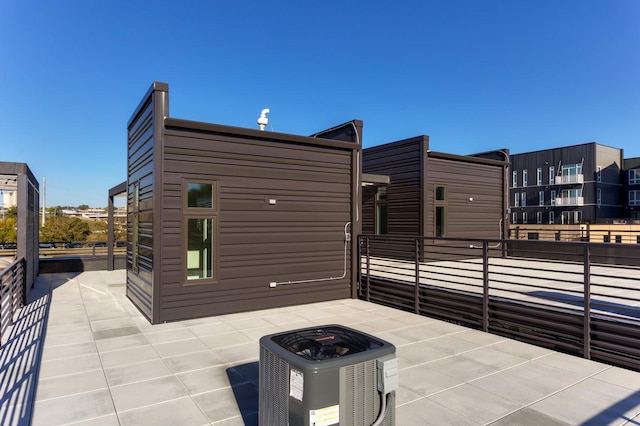 view of patio / terrace featuring central AC