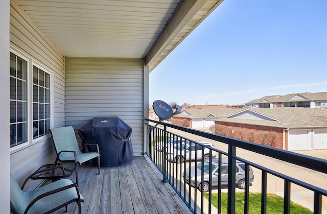 1325 SE Florence Dr Unit 211, Waukee, IA 50263 - balcony with a residential view and a grill