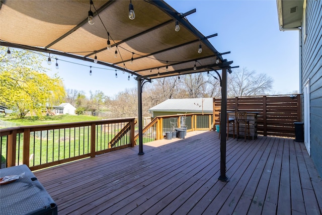 view of deck