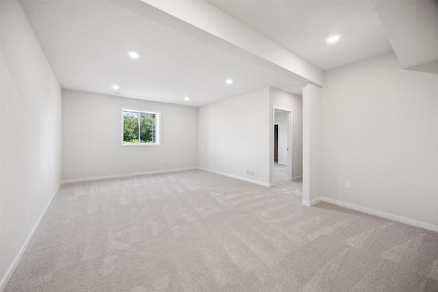 1609 Garland Ave, Norwalk, IA 50021 - spare room with light colored carpet and recessed lighting