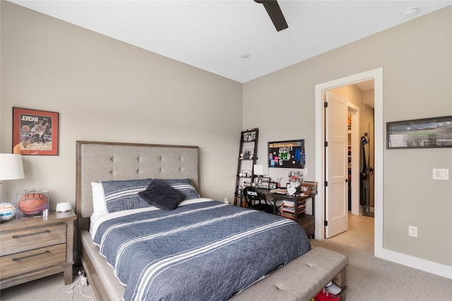 3815 NW 183rd St, Clive, IA 50325 - bedroom with carpet floors, a ceiling fan, and baseboards