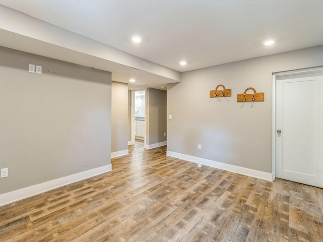3826 Grand Ave, Des Moines, IA 50312 - spare room with light wood-style floors and recessed lighting