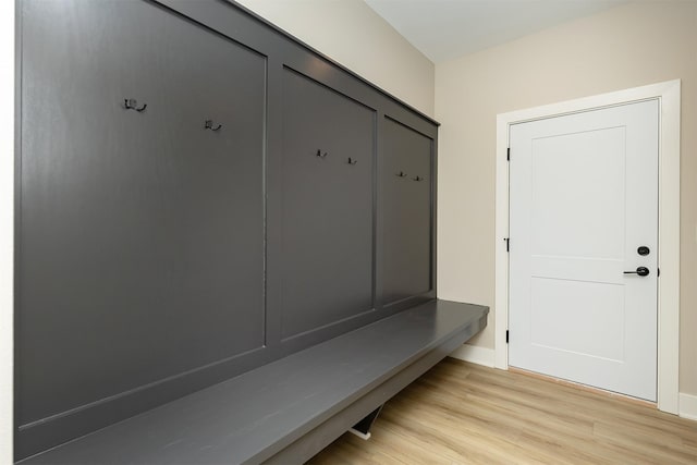 1210 Westview Dr, Huxley, IA 50124 - mudroom featuring light wood-style flooring and baseboards