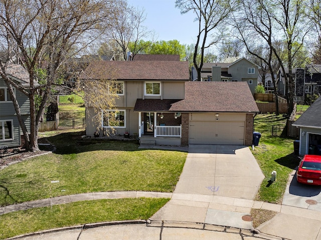 4830 70th Pl, Urbandale, IA 50322 - view of front of house featuring roof with shingles, concrete driveway, an attached garage, brick siding, and a residential view
