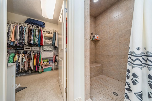 9289 Winterberry Ct, West Des Moines, IA 50266 - full bath with a spacious closet and tiled shower