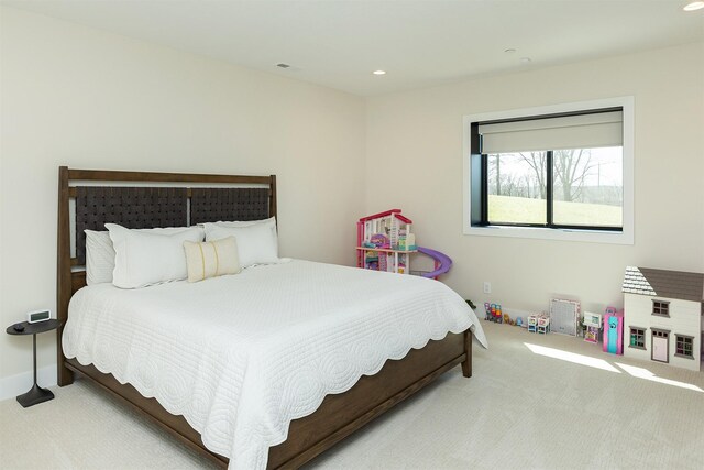 5094 Grand Ridge Dr, West Des Moines, IA 50265 - carpeted bedroom with recessed lighting