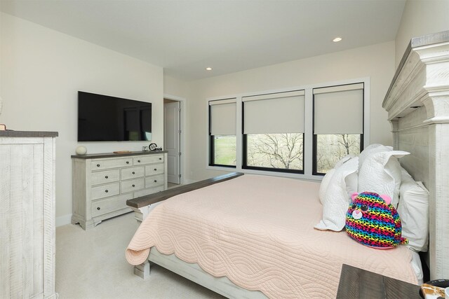 5094 Grand Ridge Dr, West Des Moines, IA 50265 - bedroom with light carpet and recessed lighting