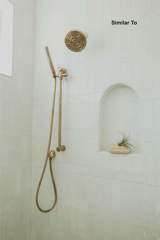 9015 Windsor Dr, Johnston, IA 50131 - interior details featuring a tile shower