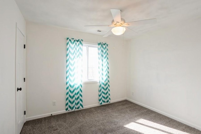 717 37th St SW, Bondurant, IA 50035 - unfurnished room featuring carpet, visible vents, a ceiling fan, and baseboards