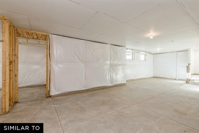 view of basement