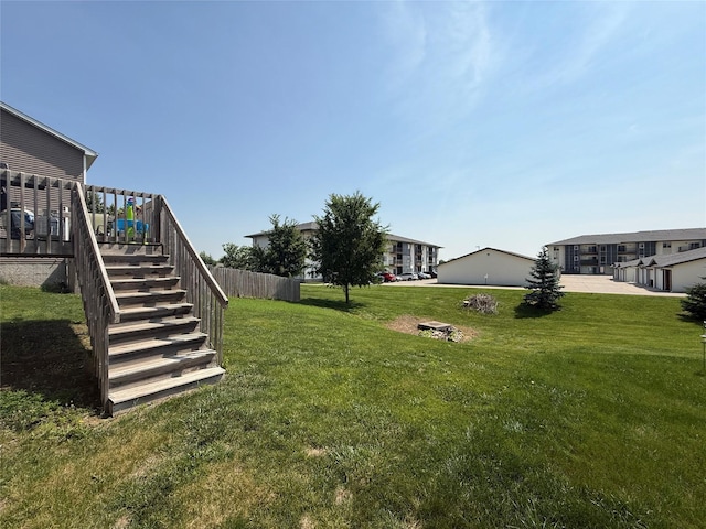 2884 Park Pl, Norwalk, IA 50211 - view of grassy yard featuring stairway