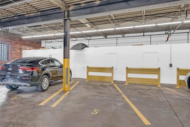 view of parking deck