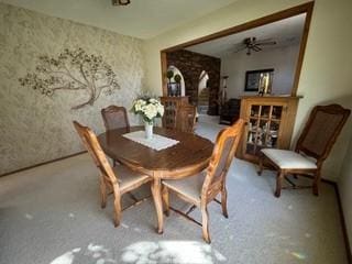 1301 Florida Ave, Ames, IA 50014 - dining space with ceiling fan