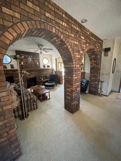 1301 Florida Ave, Ames, IA 50014 - building lobby featuring brick wall